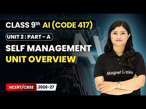 Self Management - Unit Overview | Class 9th AI | Unit 2 (CODE 417) Part A | CBSE 2026-27