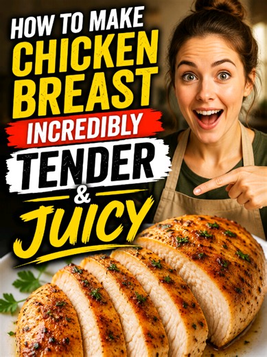Incredibly Tender Juicy Chicken Breast: Simple Method
