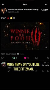 WINNIE THE POOH BLOOD AND HONEY 3 : Filming now !!