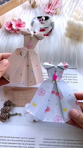 Princess Skirt Origami#Simple and easy to learn the origami tutorial #Every little fairy will like the gift #parentchild #gift #love #handmade #origami #daily #tutorial #creative #homemade #skirt paper craft ideas