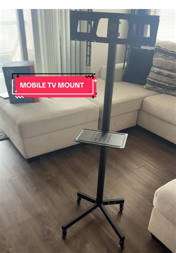 Portable TV Mount with Smooth Caster Wheels