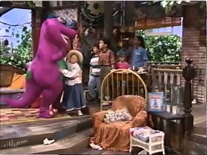 Barney comes to life (Barney's Magical Musical Adventure)