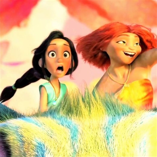 Eep and Dawn having fun l The Croods A New Age #edit