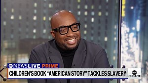 3.7K views · 48 reactions | Award-winning author Kwame Alexander speaks to ABC News' Linsey Davis about his children's book “An American Story,” which helps children understand slavery's history in America. | ABC News Live | Facebook