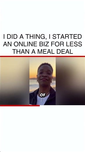 I did a thing, I started an online biz for less than a meal deal