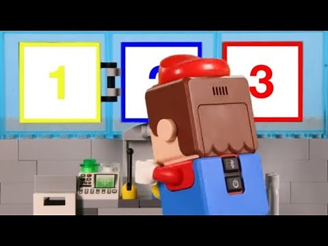 LEGO Experimental Mario Car! STOP MOTION | Billy Bricks | WildBrain - Cartoon Super Heroes