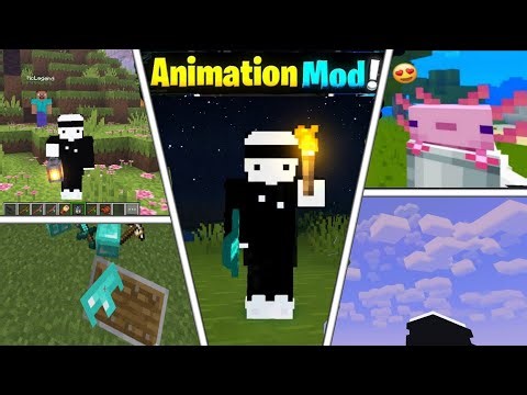 😍TOP 5 Animation MODS For MCPE 1.21.100+/Bedrock [DON'T MISS]