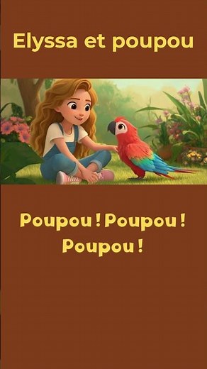 Que dit Poupou à Elyssa ? 🦜 #HistoirePourEnfants