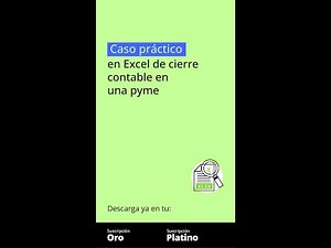 Practical case study in Excel for closing accounts in an SME