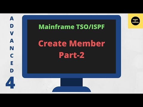 Create a Member Part2 in TSO/ISPF - Mainframe TSO/ISPF Advance Tutorial - Part 4