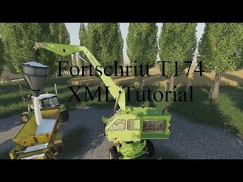 LS19 Fahrezug XML des Fortschritt T174 2 Baggers Tutorial