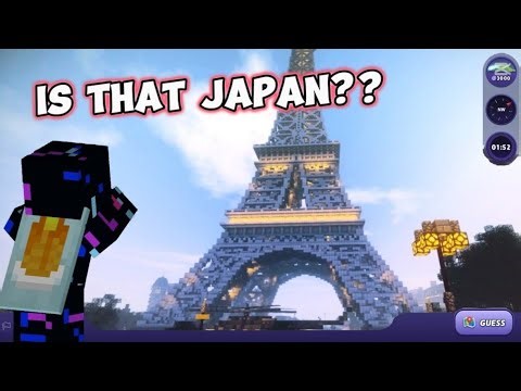Playing GeoGessr 🌎 in MINECRAFT ⛏️!