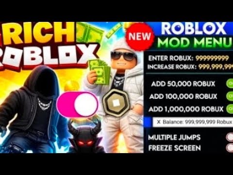 Roblox mod menu apk new add robux #roblox 
