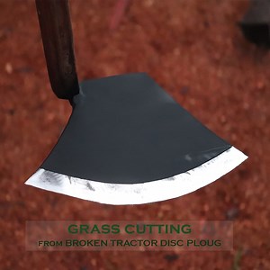 Blacksmithing - How to make grass cutting tool from BROKEN TRACTOR DISC PLOUG. Youtube: https://youtu.be/jmEDUcmepSU | DIY crafts PR