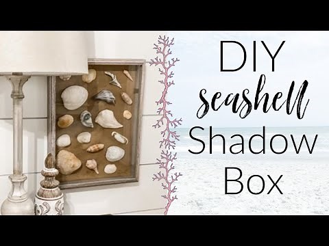 $6 SEASHELL SHADOWBOX - Crafting with shells from Myrtle Beach!