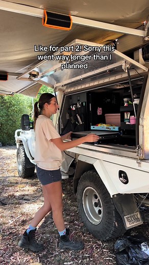 Your own camping setup is so subjective - you do what works best for you. Watching youtubes and tiktoks helped me work out what would work best for me & I’m stocked with it so far 👌🏻 PS. This is no shade on those that do paid reviews/ paid ads - that’s bloody livin - its the sneaky ones that get me 🤣 #canopyfitout #landcruiser #hzj79 #1hzturbo #campingsetup #campingcanopy