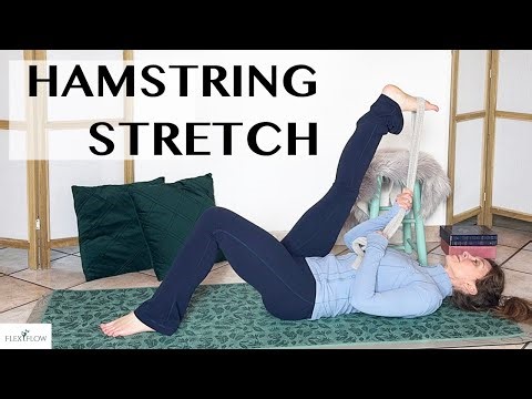 3. Supine Hamstring Stretch to Release Tight Knees