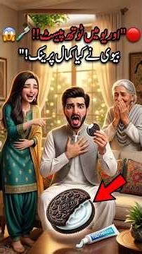 Oreo Biscuit me Toothpaste 😱😂 Biwi ka Dangerous Prank! #Shorts