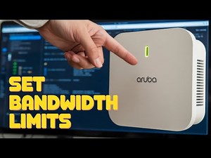 How to set bandwidth limit on Aruba Access Point