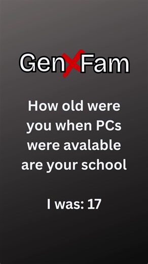 We didn’t get a computers until after winter break my senior year. You? #genx #genxcrew #genxfamily #generationx #fyp