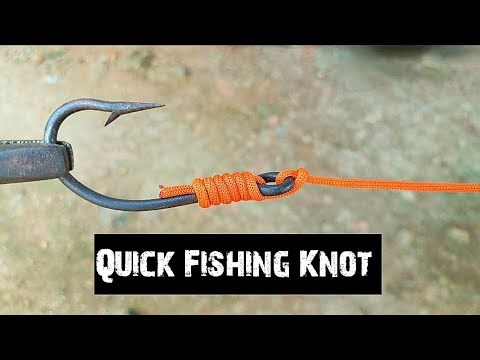 Fastest Fishing Knot - How to Tie the QUICKIEST FISHING KNOT