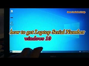 how to get laptop serial number windows 10 || Where is serial number for Dell Laptop
