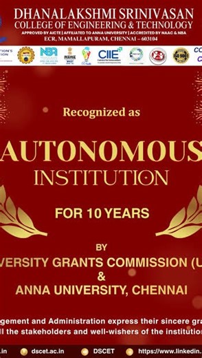 COLLEGE Admission Guidance on Instagram: "Dhanalakshmi Srinivasan College of Engineering (DSCE), Coimbatore, offers a wide range of undergraduate (B.E./B.Tech) and postgraduate (MBA) courses focused on engineering, technology, and management. Key, popular specializations include Computer Science & Engineering (CSE), Artificial Intelligence & Data Science (AI&DS), Cyber Security, Biomedical Engineering, and Agriculture Engineering. Admissions are based on TNEA counseling for UG courses. Undergrad