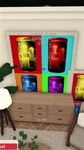 Bloxburg: Organic Modern Living Room ASMR 🛋️🎧