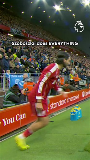 Where does Dominik Szoboszlai get his energy? 🔋 @Liverpool FC #PremierLeague