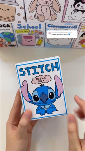 Stitch blind box unboxing #stitch #blindbox #unboxing #paper #diy #papercraft #paperdiy #asmr