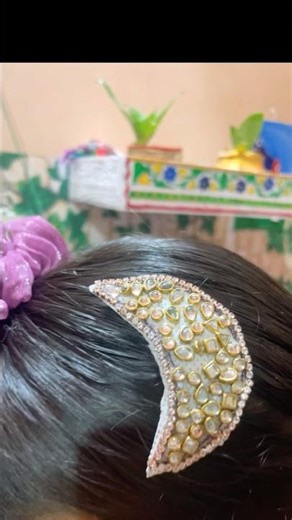 Handmade Moon Hair Clip 🌙 DIY Jewelry #trending #shorts