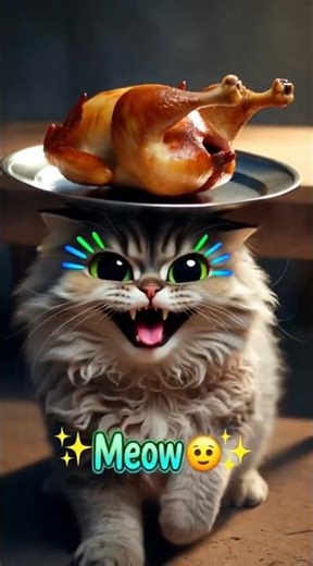 Oh! Let's Eat Chicken | Cat, catcats, #shorts #cat #viral #trending #funnycats #funny #cute
