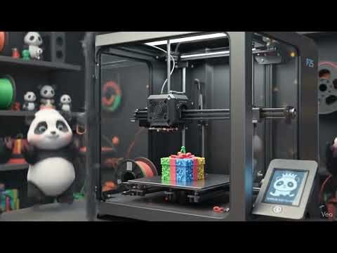 Pandas in Santa's Workshop: 3D Printing Christmas Accelerator! 🐼✨