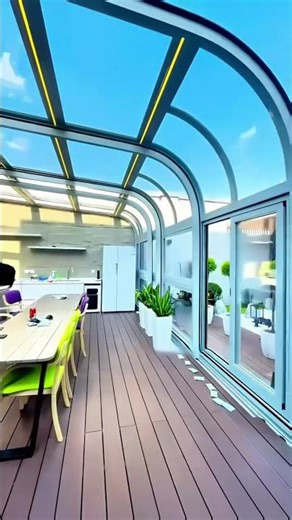 No one told me you could design a courtyard like this!#decoration #homedecor #garden#dtpalum#sunroom