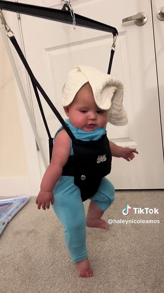 Curious Baby Discovers Burp Cloth - Funny and Cute Moment
