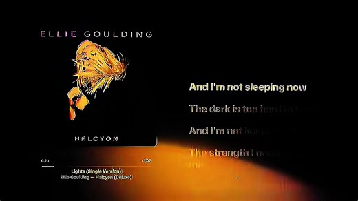 Ellie Goulding - Lights Lyrics Video for 2016 Vibes