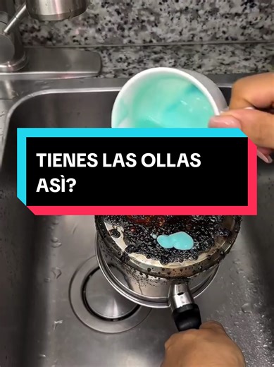 Tienes las ollas asì? #HOME #clean #tipsandtricks #kitchenhacks #cleantok
