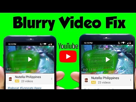 How do you fix YouTube videos? like blurry videos & low quality videos