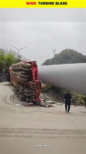 How 70 Meter Wind Turbine Blades Are Transported Safely