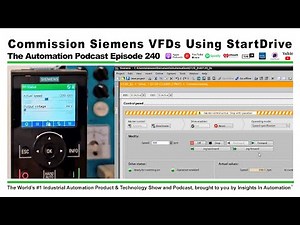 Commission Siemens VFDs using StartDrive