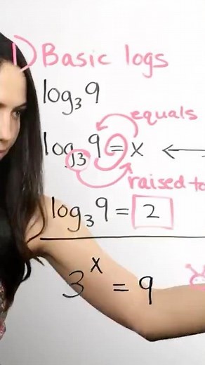 Trick to Solve Logarithms: Log to Exponential Form (NancyPi)