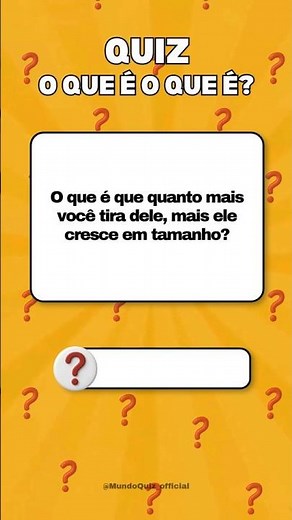Quiz de O Que é, O Que é? Adivinhe a Resposta!