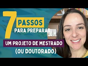 Como escrever um excelente projeto de mestrado / doutorado