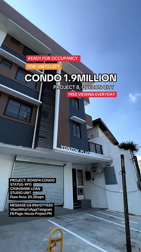 AFFORDABLE CONDO FOR SALE IN PROJECT 8, QUEZON CITY