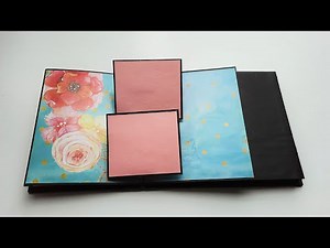 Scrapbook Part 1 Tutorial | Pop Up Scrapbook Tutorial Ideas | PopUp Card Ideas | By Crafts Space