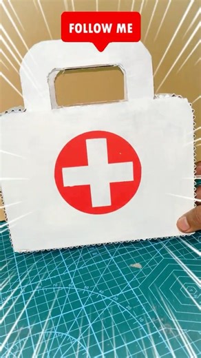 Cardboard Doctor Kit Making at Home 🏥 Simple DIY Craft #shorts