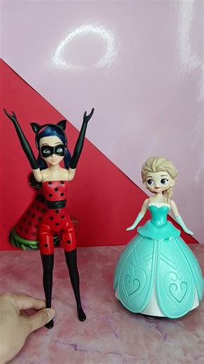 Super cute Frozen Elsa and miraculous ladybug 🐞