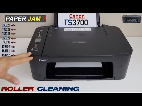 Fix Paper Jam Canon TS3700 Printer - Automatic Roller Cleaning - Fixing Repeated Paper Jam ???