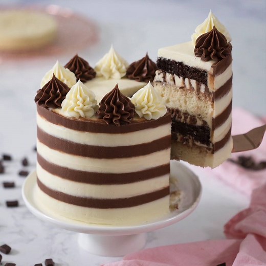 Black and White Cake! Full Recipe: https://preppykitchen.com/black-and-white-cake/ | Preppy Kitchen