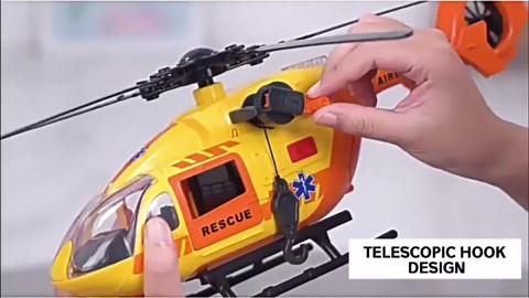 Helicopter Toy with Lights and Sound,Simulative Rescue Helicopter Toddler Kids Toys for Kids Aged 3 4 5 6 Pull-Back Propeller Army Toys Toddler Kids Boys Gifts (Fire Fighting Helicopter)